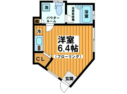 リコハウス(ワンルーム/1階)の間取り写真