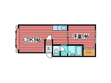 エポック西岡(1LDK/1階)の間取り写真