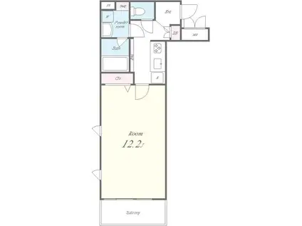 ROOTS SHIBUYA HONMACHIルーツシブヤホンマチ(1K/5階)の間取り写真