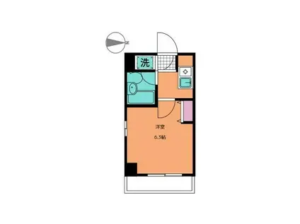 パークアベニューアイズ(1K/4階)の間取り写真