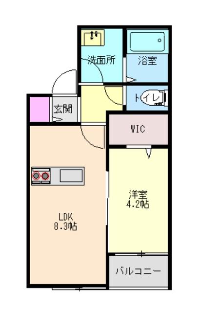 SAE日の出(1LDK/3階)の間取り写真