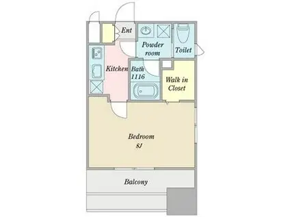 SD COURT KANAYAMA(1K/6階)の間取り写真