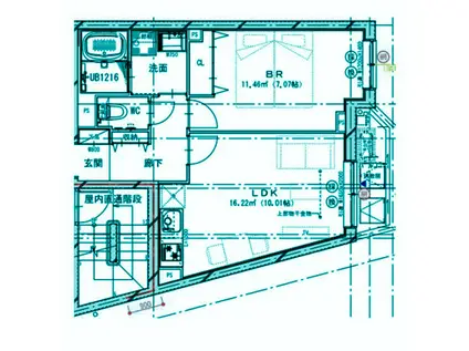 ソラシアレジデンス大井町(1LDK/4階)の間取り写真