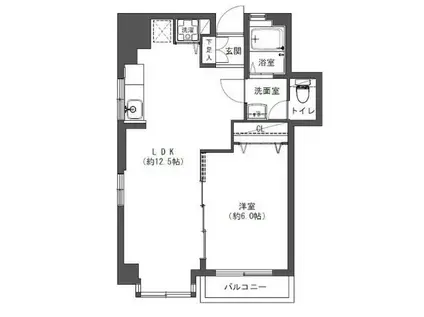 福島ビル(2DK/3階)の間取り写真