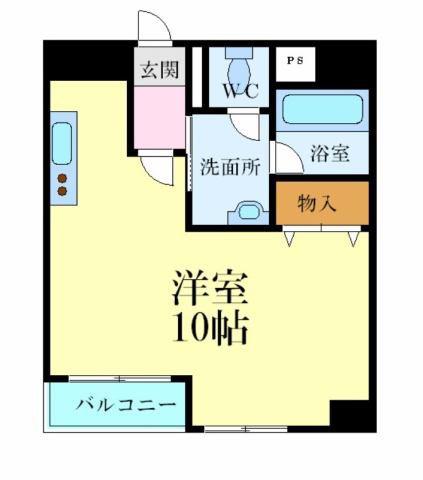 KEIマンション(ワンルーム/7階)の間取り写真