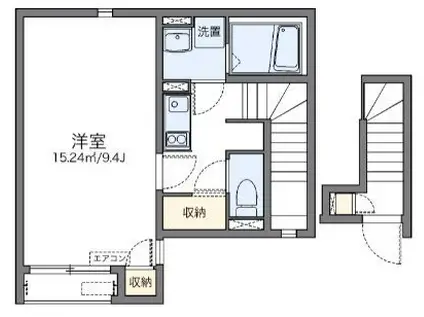 レオネクストニューコート(1K/2階)の間取り写真
