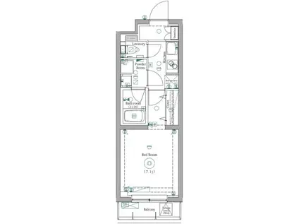 DIPS練馬春日町(1K/1階)の間取り写真