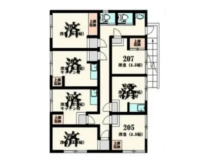 フォレスト大森町(ワンルーム/2階)の間取り写真