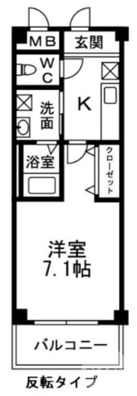 パインアベニュー(1K/2階)の間取り写真
