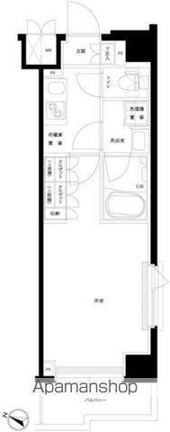 ルーブル川崎上平間弐番館(1K/3階)の間取り写真
