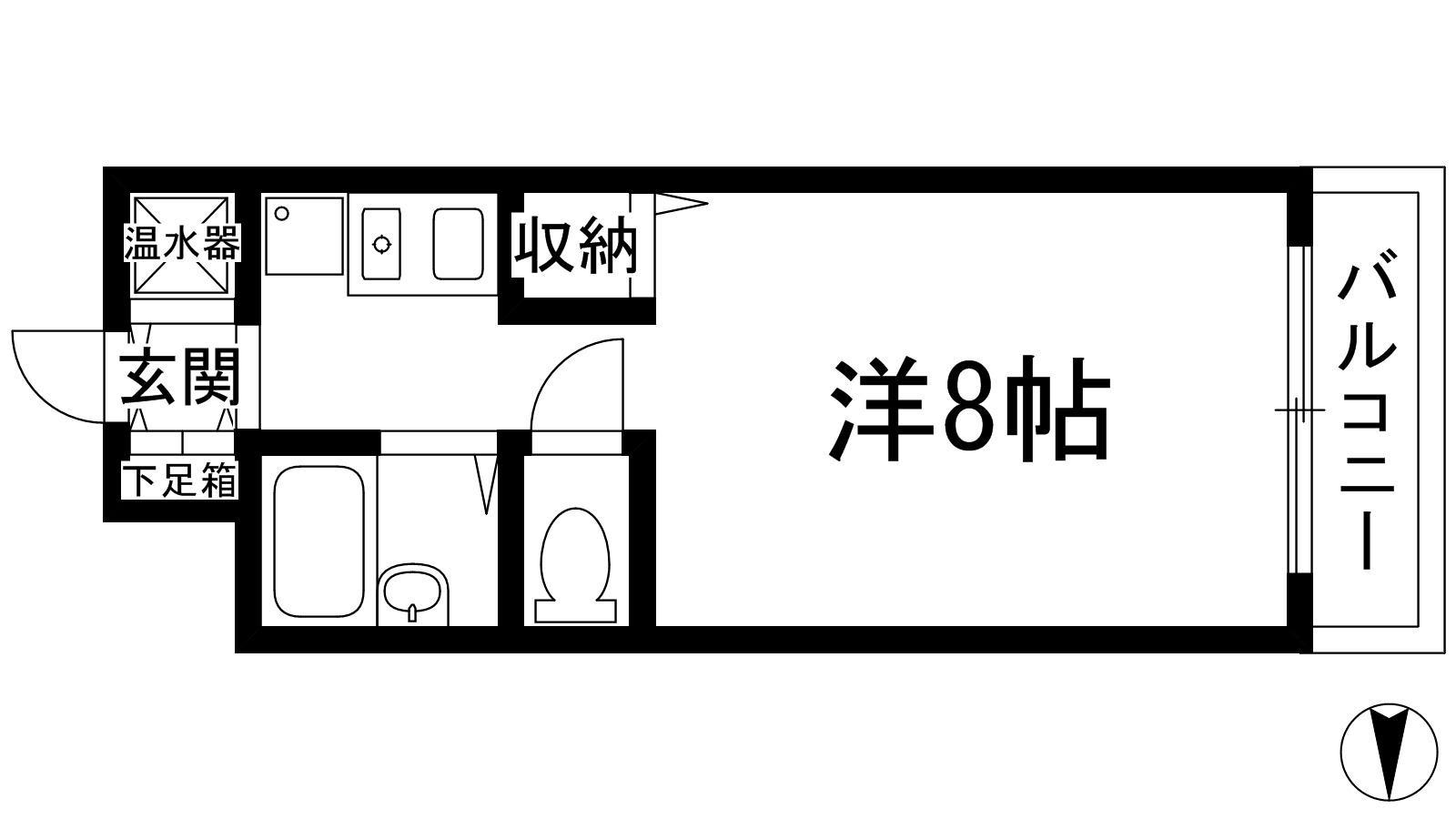 ピュアメゾンTANAKA(1K/2階)の間取り写真