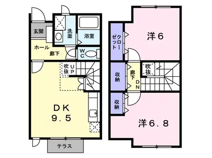 AGURI2002(2DK/1階)の間取り写真