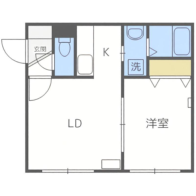フロマージュ88(1LDK/4階)の間取り写真