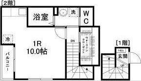エルハーベン子平町(ワンルーム/2階)の間取り写真