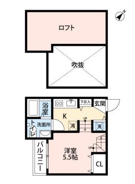 マルスヴァンサンク一番館(1K/1階)の間取り写真