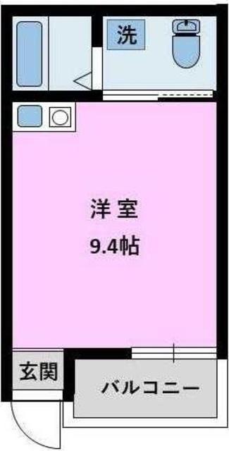 グランディール中央(ワンルーム/3階)の間取り写真
