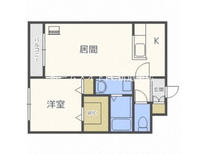 ル・ファールN12(1LDK/2階)の間取り写真