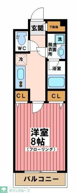 ルビサージュ(1K/3階)の間取り写真