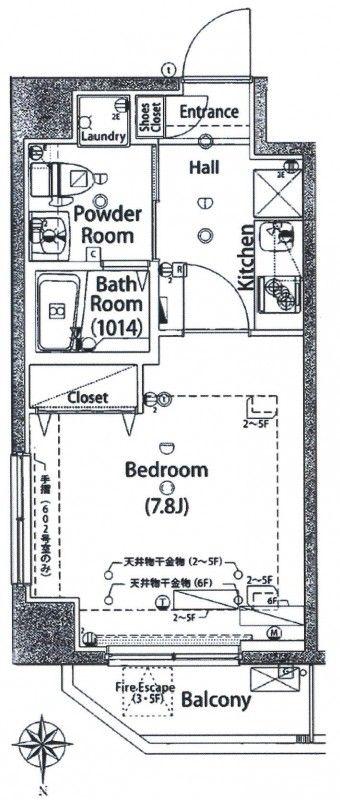 HYS DILETTO(1K/3階)の間取り写真