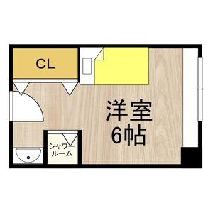 くずは寮(ワンルーム/2階)の間取り写真