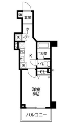 ブライズ西荻窪(1K/2階)の間取り写真