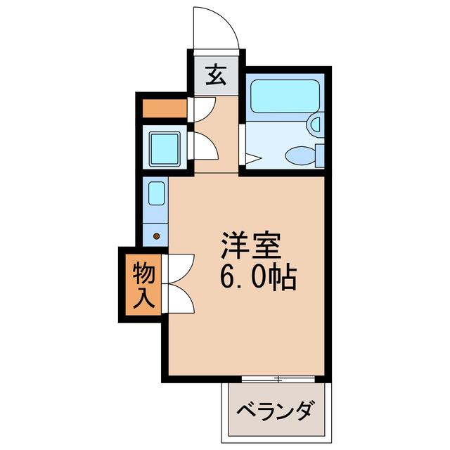 エクセランス新栄(ワンルーム/1階)の間取り写真