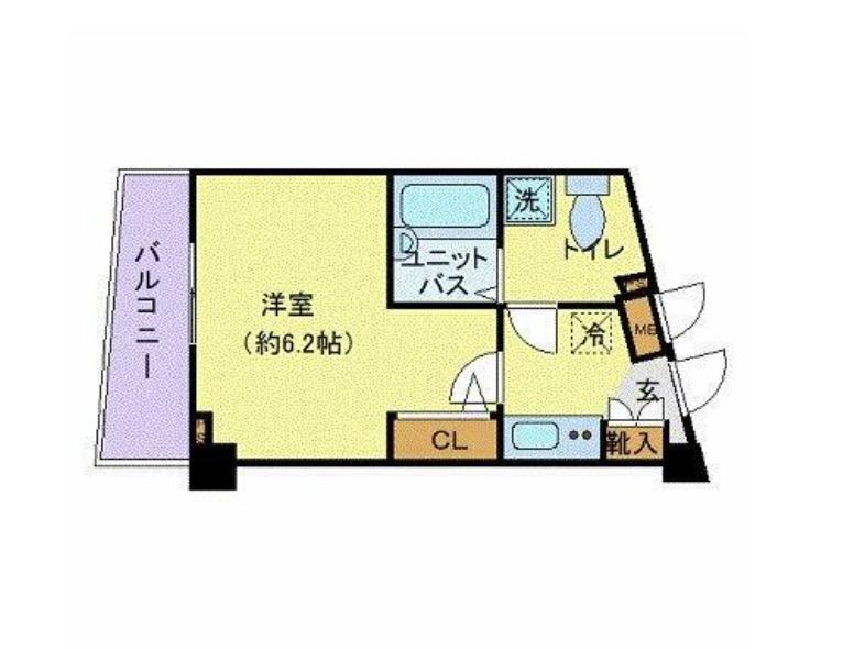 フェニックス池袋弐番館(1K/2階)の間取り写真