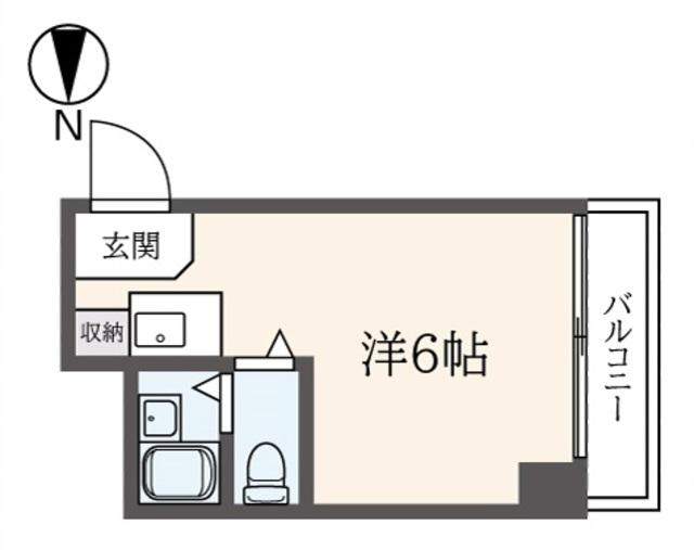 アネックス府中(ワンルーム/5階)の間取り写真