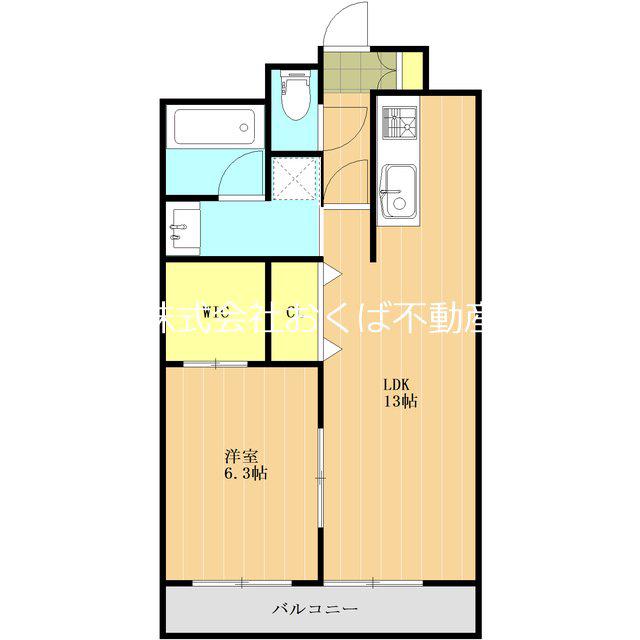 アンソレイユ月出(1LDK/4階)の間取り写真