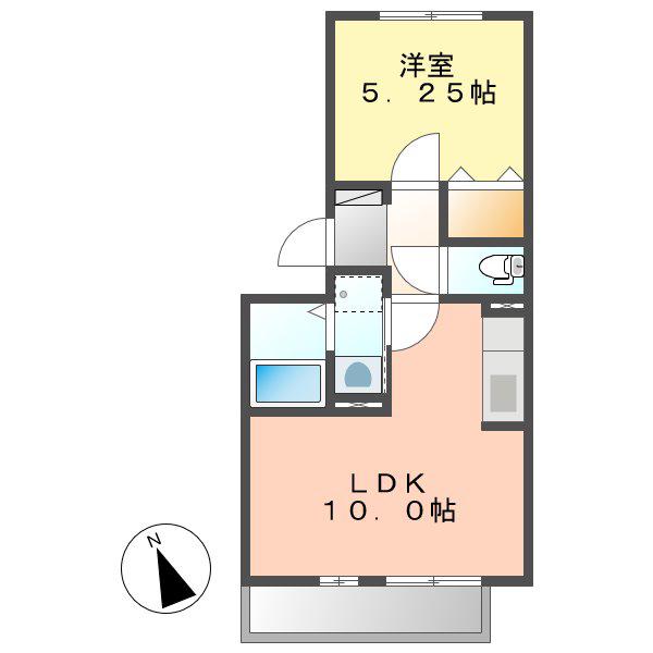 セリア141(1LDK/1階)の間取り写真