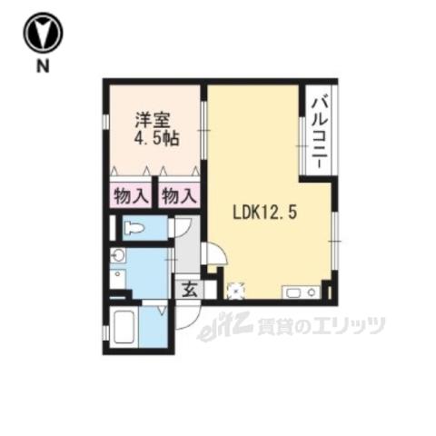トラウムハイム(1LDK/1階)の間取り写真