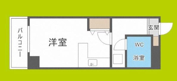 ダイアパレス塚本II番館(1K/6階)の間取り写真