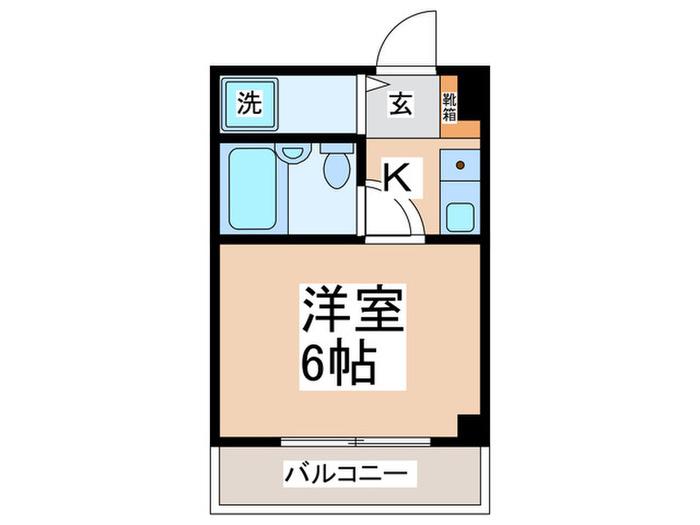 リヴェール新川(1K/3階)の間取り写真
