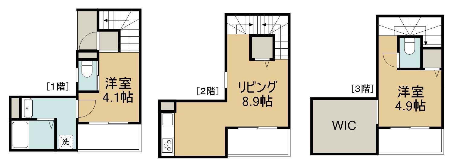 GROUND SK(2DK/1階)の間取り写真