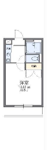 レオパレスシャンテ四之宮(1K/2階)の間取り写真