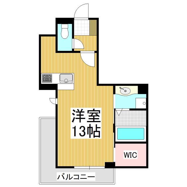 GRAND D-ROOM高宮中(ワンルーム/3階)の間取り写真