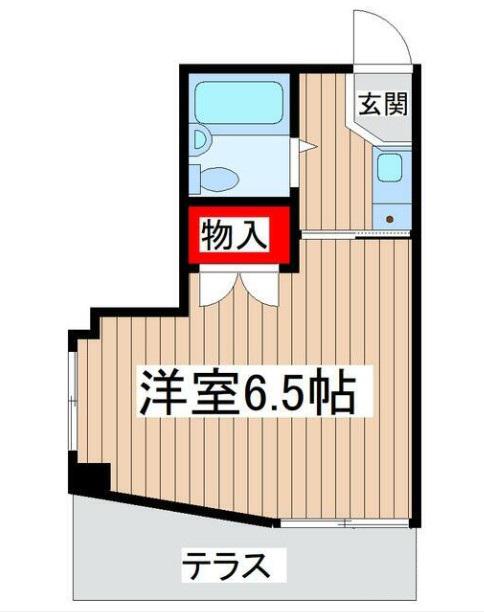 ホームコア87(1K/1階)の間取り写真