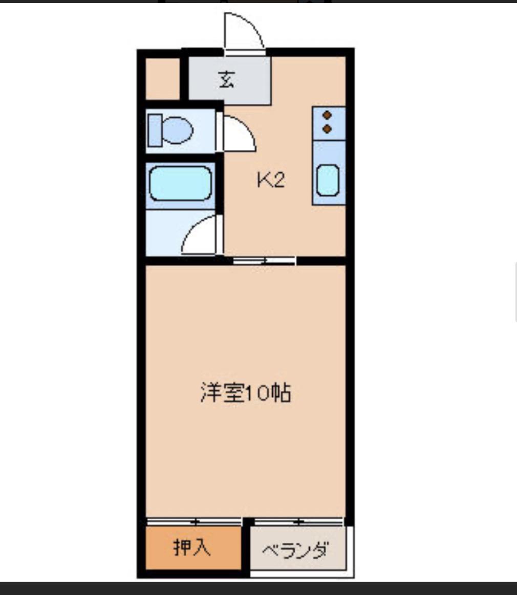 COSMO・HOUSE(1K/3階)の間取り写真