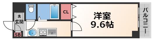 GRACE COURT(1K/1階)の間取り写真