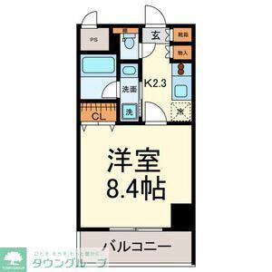 グランルージュ栄II(1K/9階)の間取り写真