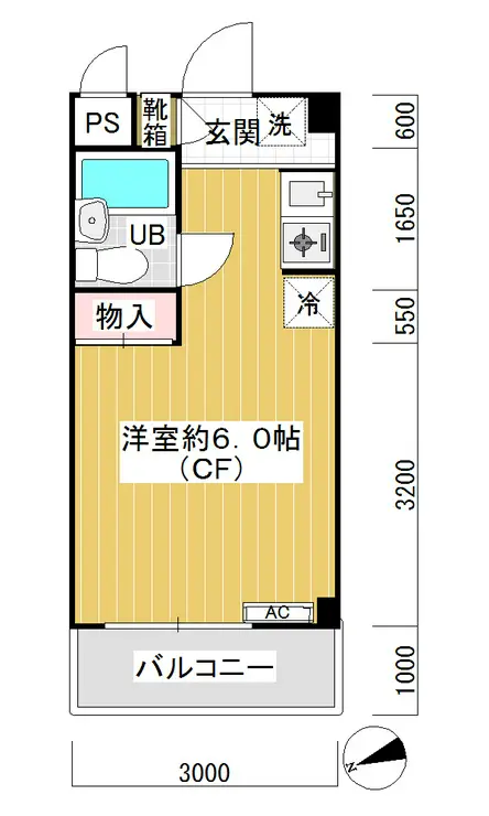 カルムハイツ吉田 1階階 間取り