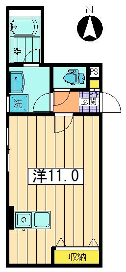コアビル戸越銀座通(ワンルーム/3階)の間取り写真