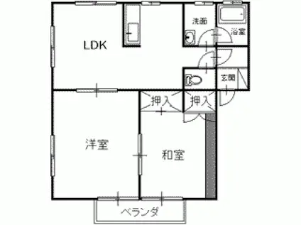 メゾンエトワール弐番館(2LDK/2階)の間取り写真