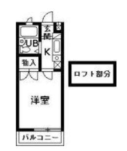 ロジュマン安堀10(1K/1階)の間取り写真