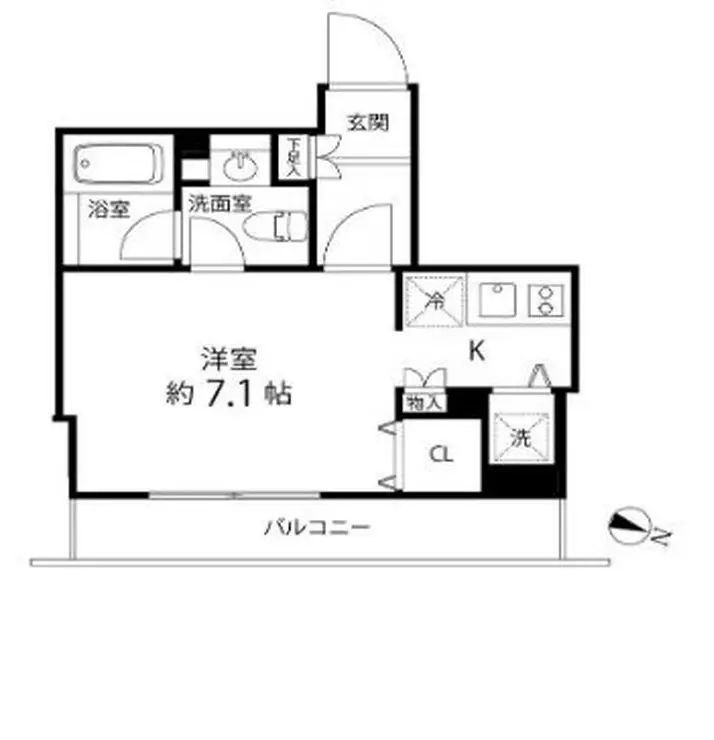 麻布十番レジデンス 8階階 間取り