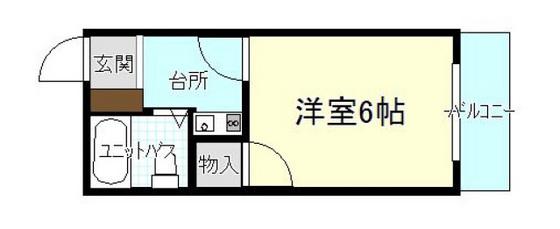 HOUSE459(1K/5階)の間取り写真