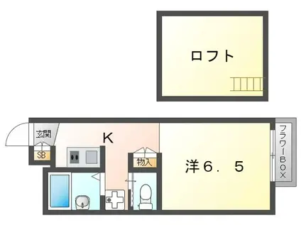 レオパレス常盤II(ワンルーム/1階)の間取り写真