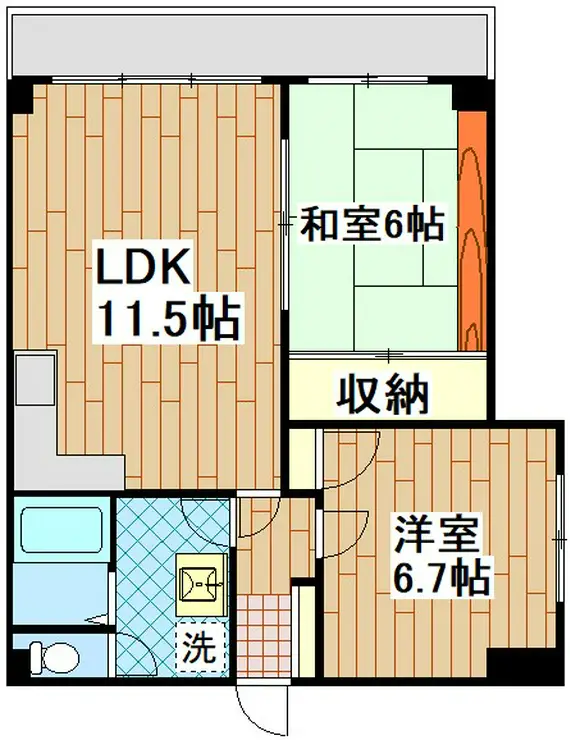 寺尾台キャッスル 5階階 間取り