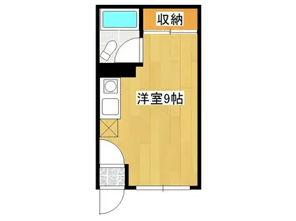 サンコーポ塩浜(ワンルーム/1階)の間取り写真