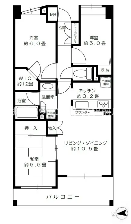 サクセス西高島平 2階階 間取り